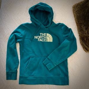 The North Face Hoodie Sweatshirt- Teal- Womens M